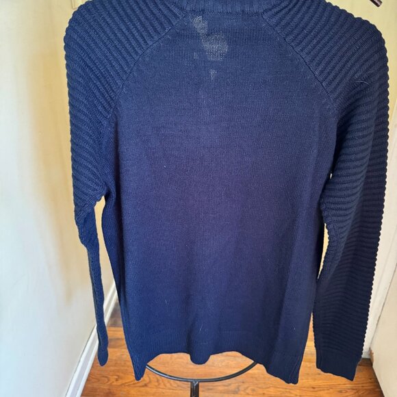 STUDIO 8T KNIT SWEATER MEN SZ MEDIUM KNIT BLACK/BLUE COLOR - Picture 5 of 5